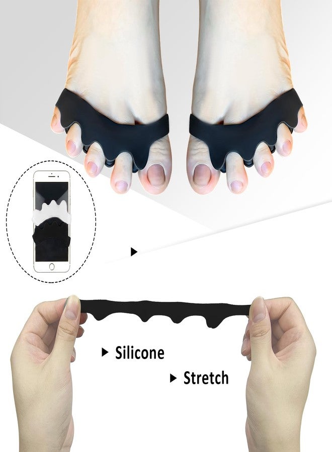 SUNFATT Toe Separators for Women ang Men,Toe Spacers for Women,Relieves Overlapping Toes,Bunions Corrector and Hammer Toe Pain,Gel Toe Spreader Separates and Relaxes Toes.2 Pcs - Image 3